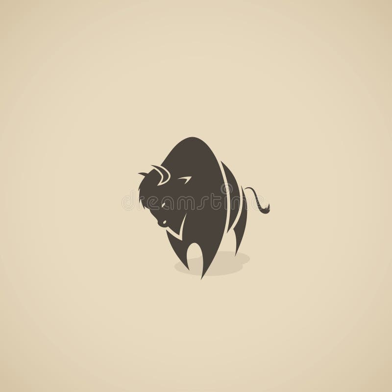 Símbolo del bisonte americano - ejemplo del vector ilustración del vector Símbolo del bisonte americano - ejemplo del vector ilustración del vector