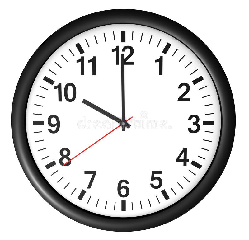 Símbolo del icono y del tiempo del reloj de la oficina ilustración del vector Símbolo del icono y del tiempo del reloj de la oficina ilustración del vector