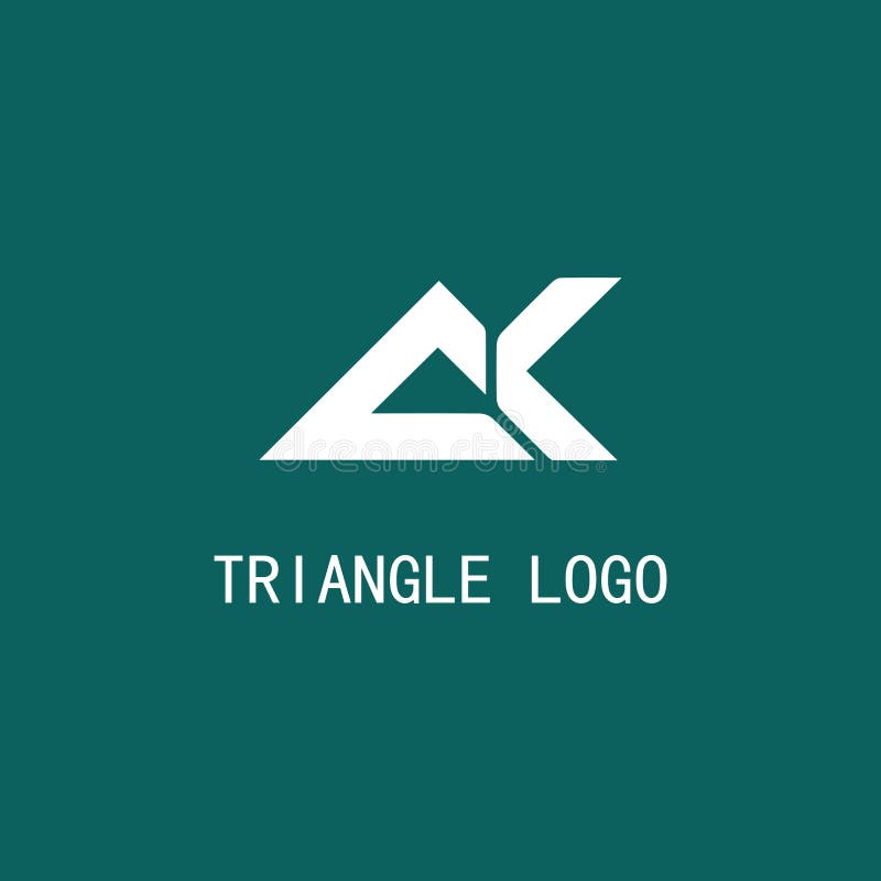Símbolo do logotipo do triângulo ilustração stock Símbolo do logotipo do triângulo ilustração stock