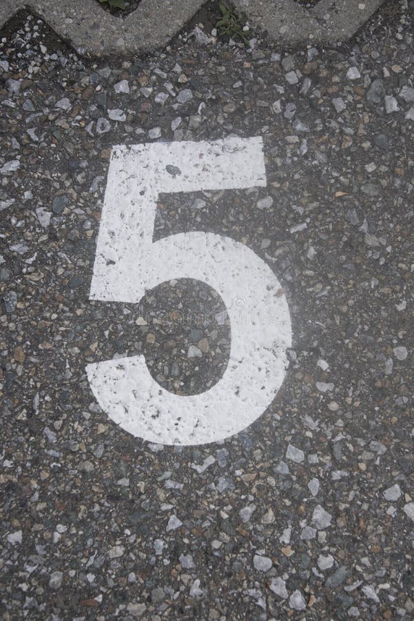 Símbolo do número cinco foto de stock royalty free