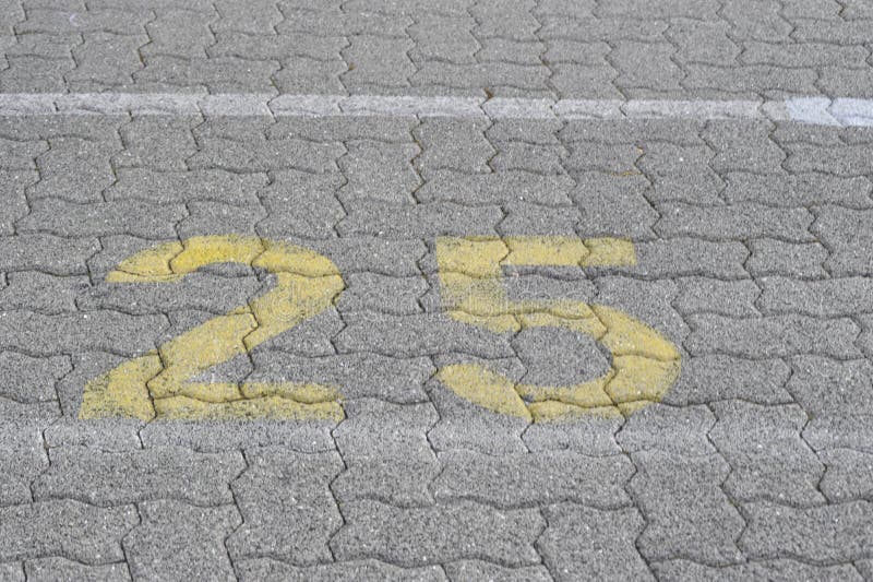 Símbolo do número vinte e cinco ou vinte e cinco imagens de stock royalty free