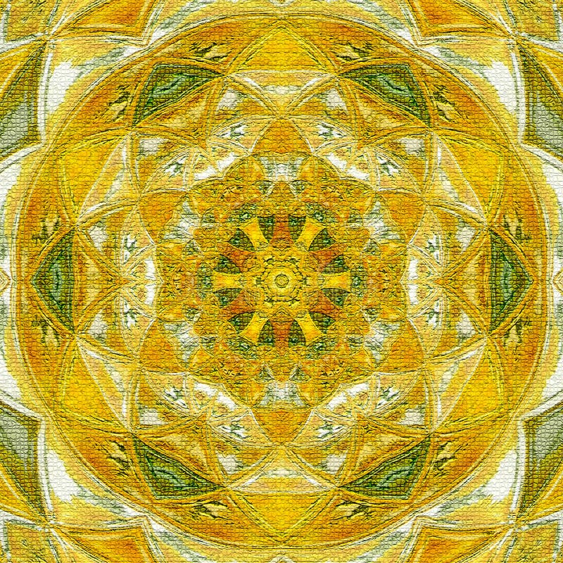 Símbolo ensolarado da mandala da sorte e da felicidade imagem de stock Símbolo ensolarado da mandala da sorte e da felicidade imagem de stock