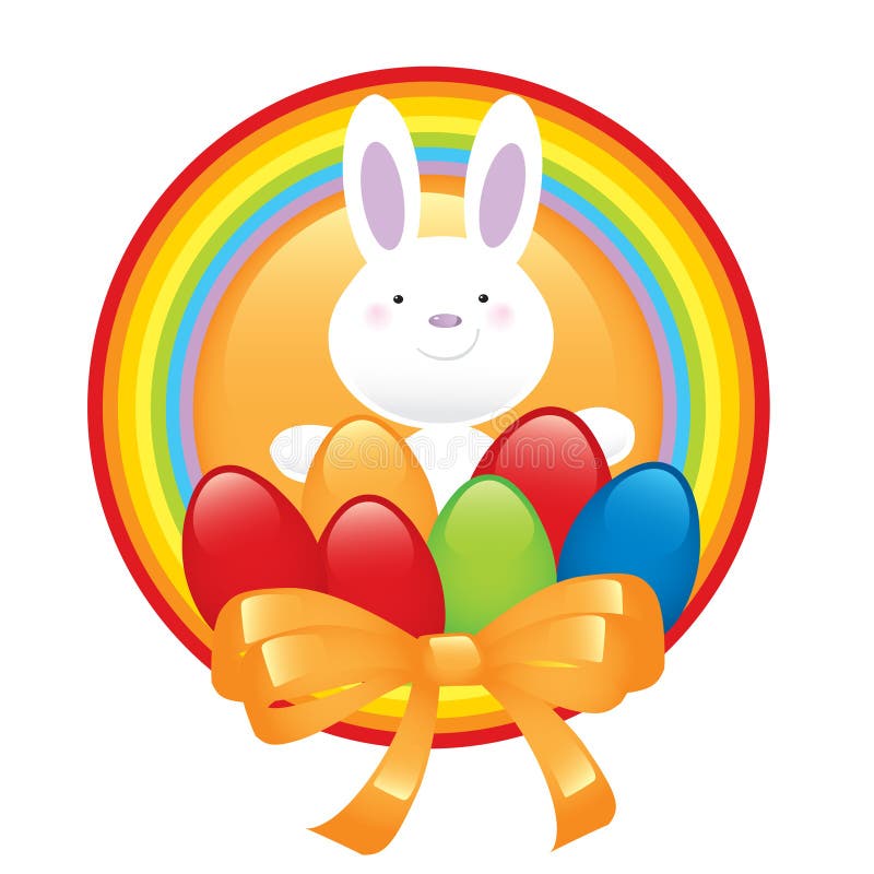 Símbolo feliz de pascua del conejito Símbolo feliz de pascua del conejito