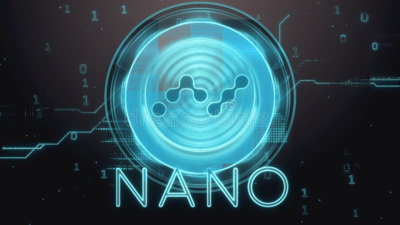 SÃmbolo nano criptodivisa. Ilustración de fondo futurista de alta tecnologÃa ilustración del vector SÃmbolo nano criptodivisa. Ilustración de fondo futurista de alta tecnologÃa ilustración del vector