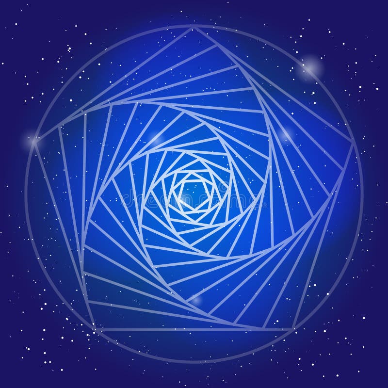 Símbolo sacral no espaço, no céu azul profundo com estrelas Arte moderna espiritual do projeto?, fundo, grunge O corredor do temp ilustração stock Símbolo sacral no espaço, no céu azul profundo com estrelas Arte moderna espiritual do projeto?, fundo, grunge O corredor do temp ilustração stock