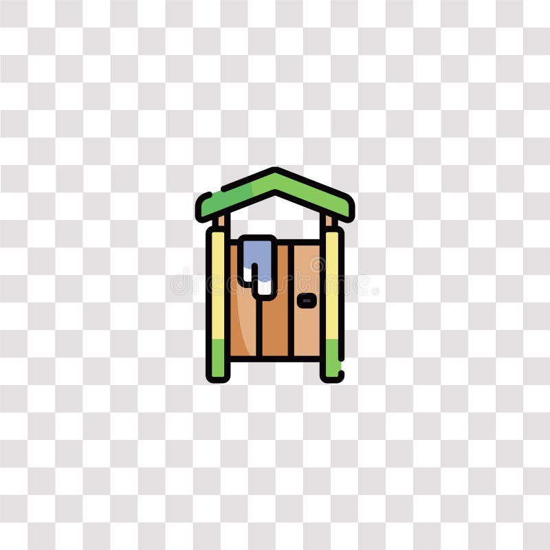 Símbolo y símbolo del icono de la sala de cambio icono del color de la sala de cambio para el diseño de sitios web y el desarroll ilustración del vector