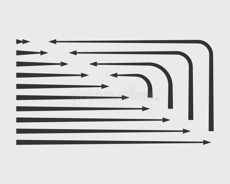 Símbolos blancos y negros del fondo del vector de las flechas de la colección Diverso círculo del sistema del icono de la flecha, ilustración del vector Símbolos blancos y negros del fondo del vector de las flechas de la colección Diverso círculo del sistema del icono de la flecha, ilustración del vector