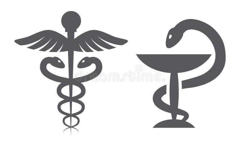 Medical symbols on white background. Medical symbols on white background