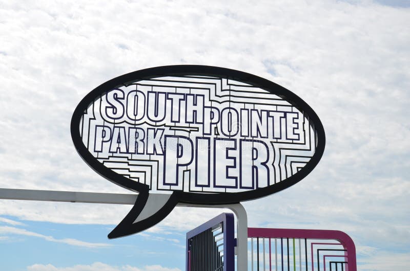 Södra Pointe parkerar päronet Miami Beach arkivbilder Södra Pointe parkerar päronet Miami Beach arkivbilder