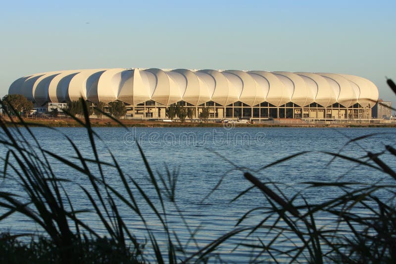 Södra stadion för africa elizabeth portfotboll royaltyfria bilder