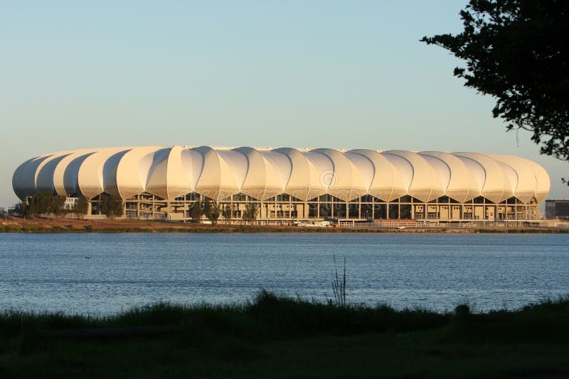 Södra stadion för africa elizabeth portfotboll arkivfoton