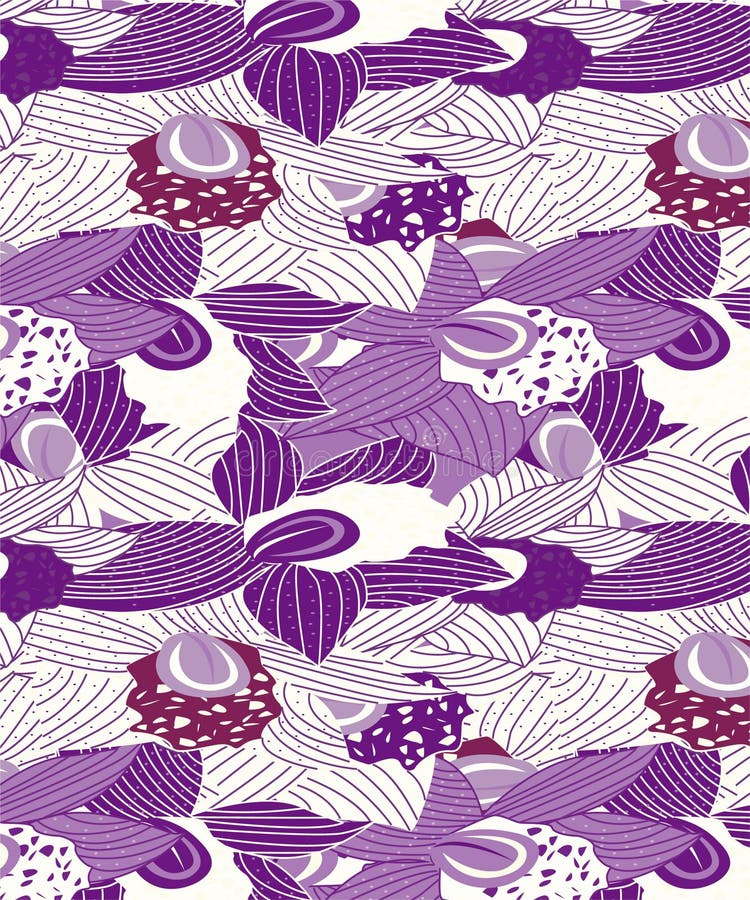 Sömlös design för abstrakta orkidér för moderna kläder stock illustrationer Sömlös design för abstrakta orkidér för moderna kläder stock illustrationer