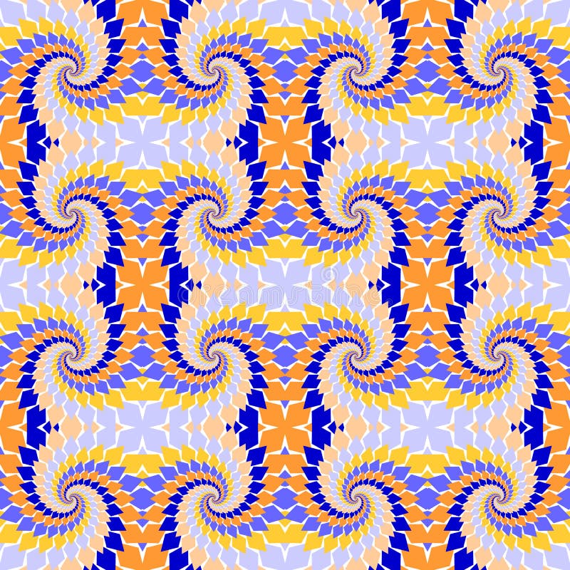 Sömlös färgrik abstrakt modell för design. Piruettbeståndsdeltwisti stock illustrationer Sömlös färgrik abstrakt modell för design. Piruettbeståndsdeltwisti stock illustrationer