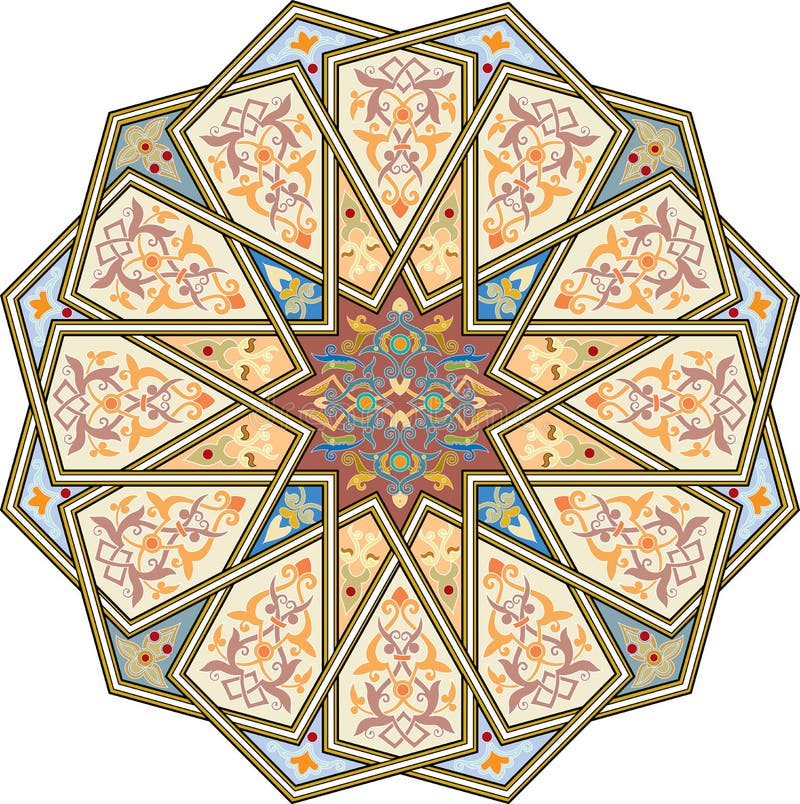 Sömlös modell för Arabesque stock illustrationer Sömlös modell för Arabesque stock illustrationer