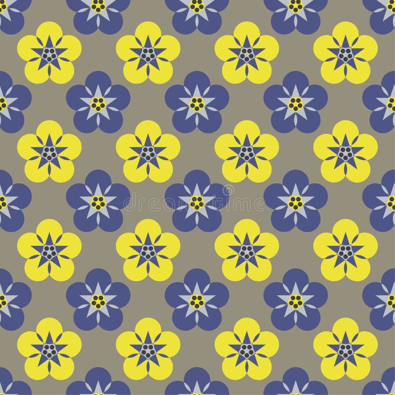 Sömlös modell för blommakonturfärg royaltyfri illustrationer Sömlös modell för blommakonturfärg royaltyfri illustrationer