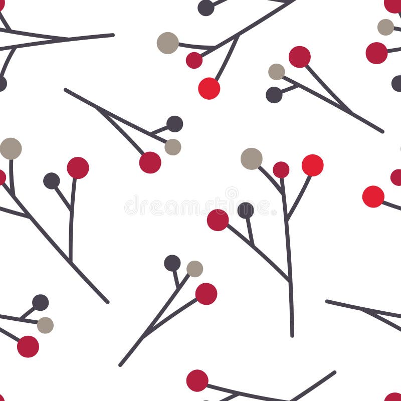 Sömlös modell för bär i vektor stock illustrationer Sömlös modell för bär i vektor stock illustrationer