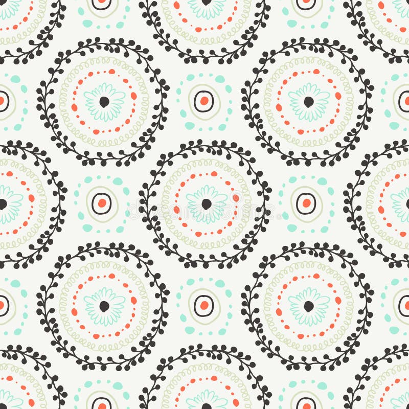 Sömlös modell för dekorativ boho vektor illustrationer Sömlös modell för dekorativ boho vektor illustrationer