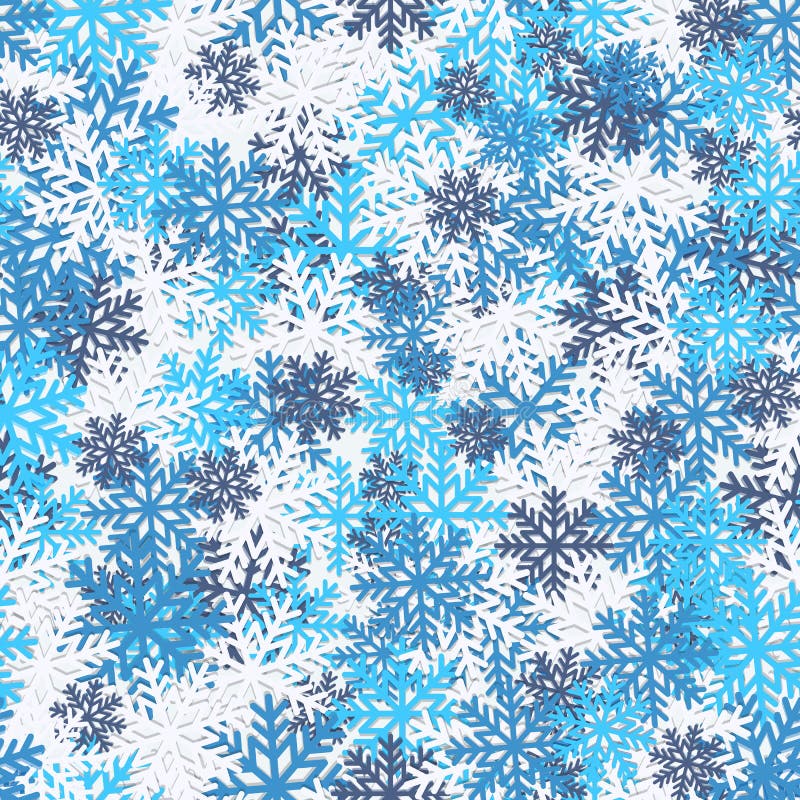 Sömlös modell för ljus vinter med snöflingor abstrakt bakgrundsjul stock illustrationer