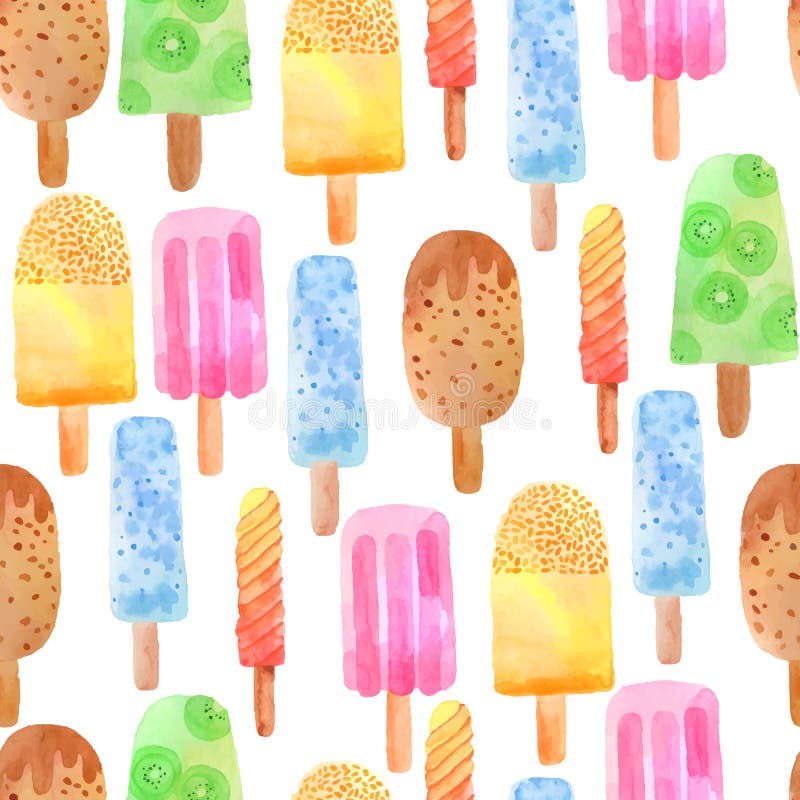 Sömlös modell för vattenfärgglass stock illustrationer Sömlös modell för vattenfärgglass stock illustrationer