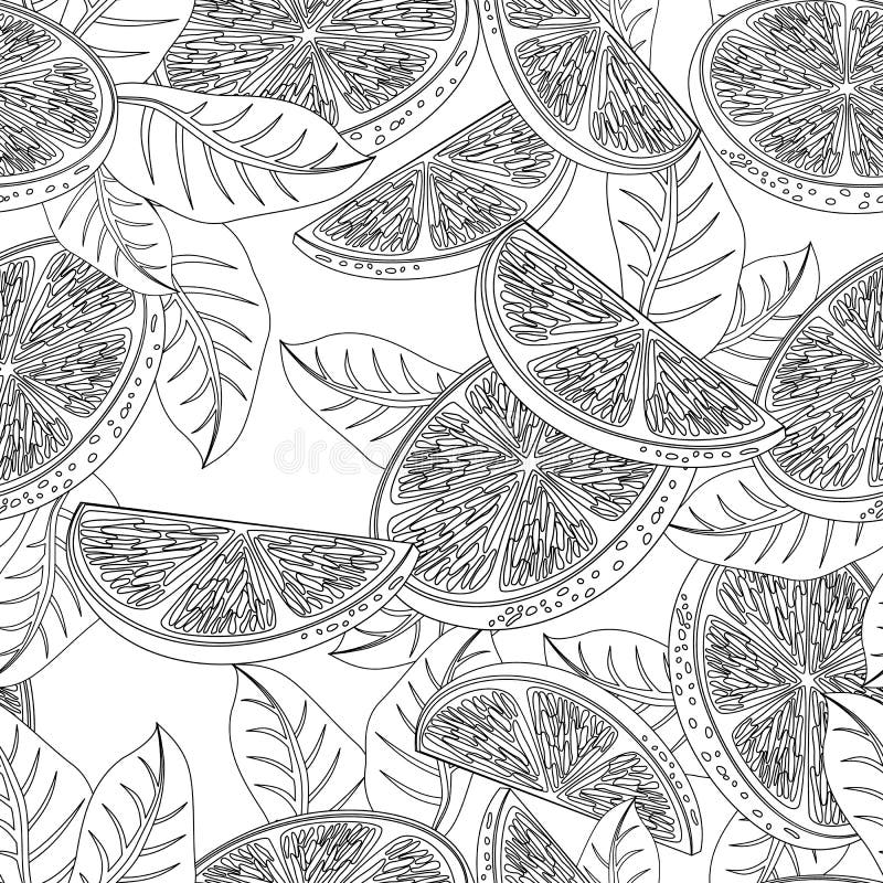 Sömlös modell med orange frukter vektor illustrationer Sömlös modell med orange frukter vektor illustrationer