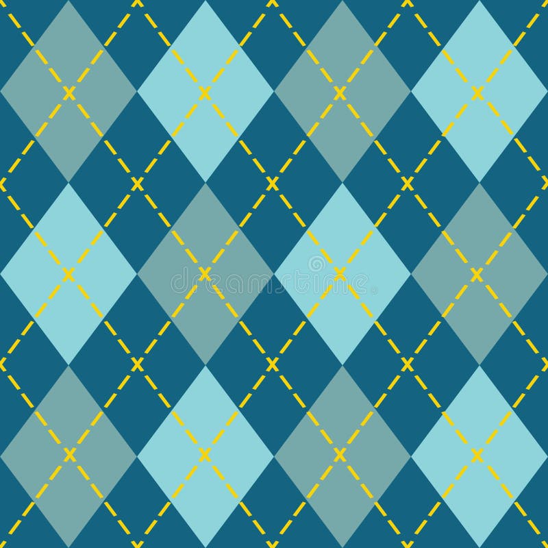 Sömlös modellbakgrund för moderiktig blå argyle stock illustrationer Sömlös modellbakgrund för moderiktig blå argyle stock illustrationer