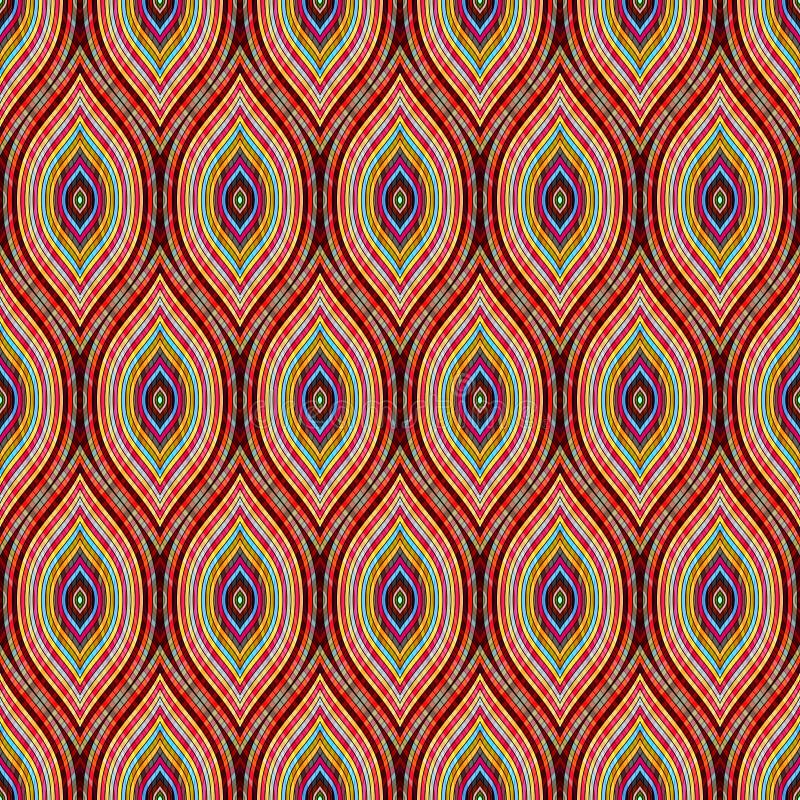 Sömlös ogeemodell Krabb geometrisk prydnad Tryck för textil vektor illustrationer Sömlös ogeemodell Krabb geometrisk prydnad Tryck för textil vektor illustrationer