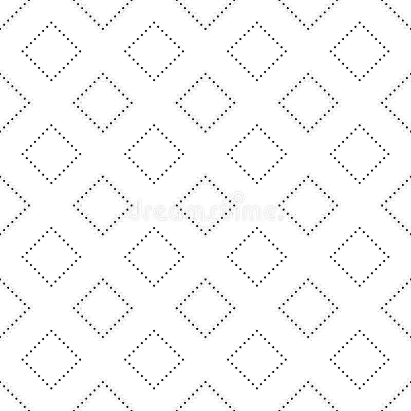 Sömlös svartvit cirkel Dots Abstract Geometric Pattern royaltyfri illustrationer Sömlös svartvit cirkel Dots Abstract Geometric Pattern royaltyfri illustrationer