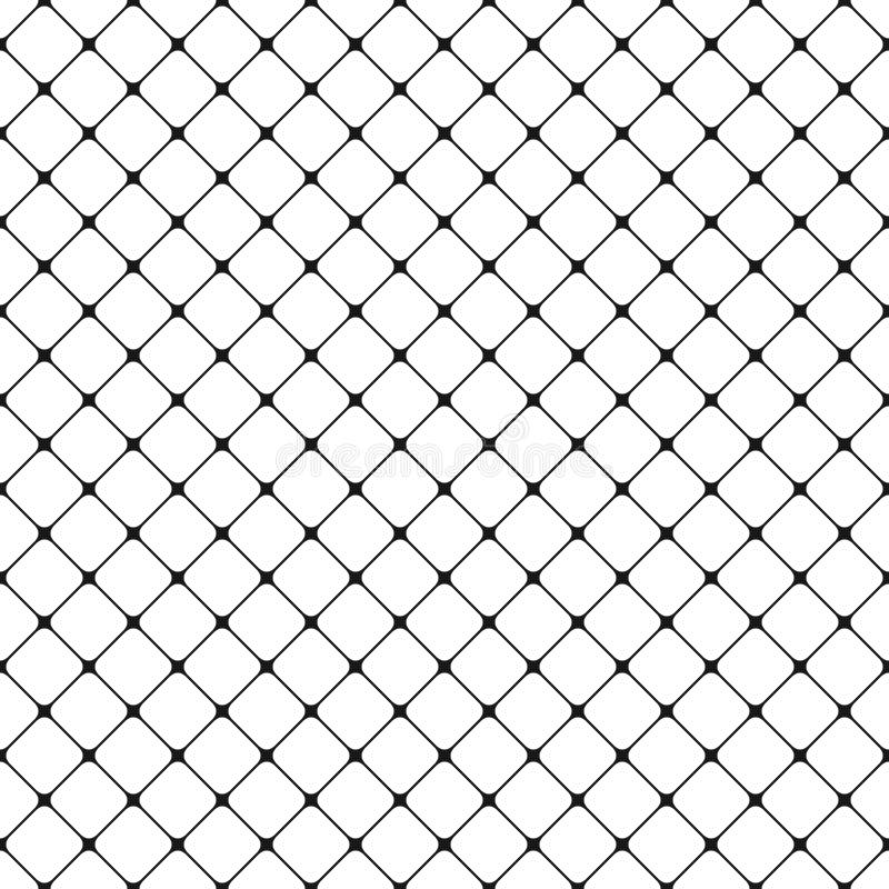 Sömlös svartvit rundad fyrkantig bakgrund för rastermodell - vektordiagram från diagonala fyrkanter royaltyfri illustrationer Sömlös svartvit rundad fyrkantig bakgrund för rastermodell - vektordiagram från diagonala fyrkanter royaltyfri illustrationer
