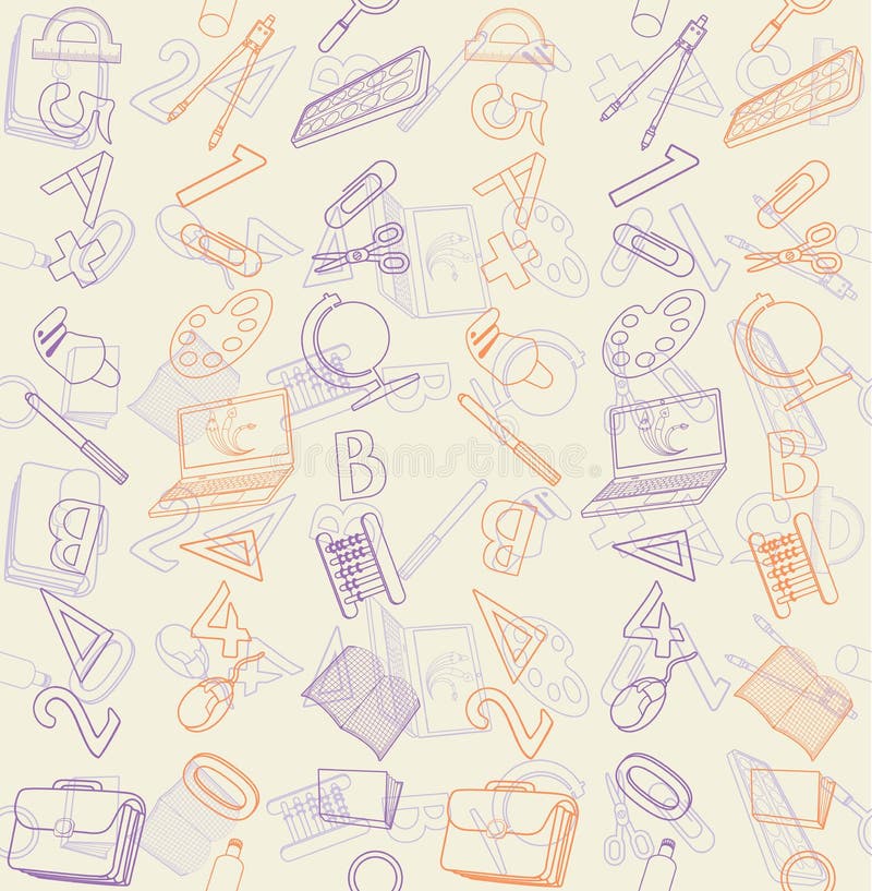 Sömlös textur med den abstrakta modellen på utbildning eller affär stock illustrationer Sömlös textur med den abstrakta modellen på utbildning eller affär stock illustrationer