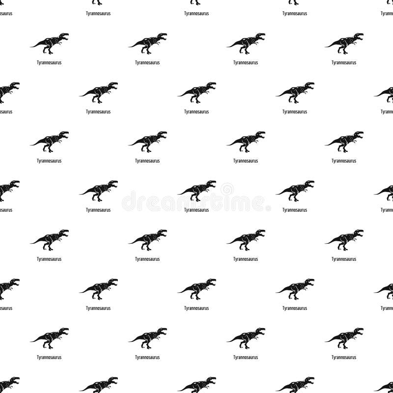 Sömlös vektor för tyrannosariemodell vektor illustrationer Sömlös vektor för tyrannosariemodell vektor illustrationer