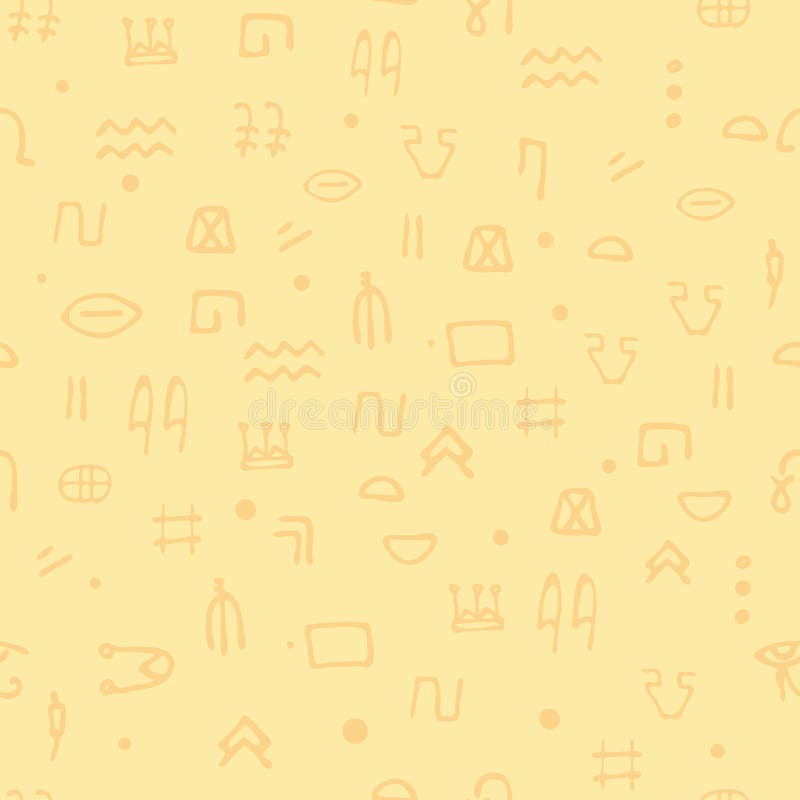 Sömlösa modellegyptierhieroglyf Etnicitet forntida Egypten arkeologi och historia vektor illustrationer Sömlösa modellegyptierhieroglyf Etnicitet forntida Egypten arkeologi och historia vektor illustrationer