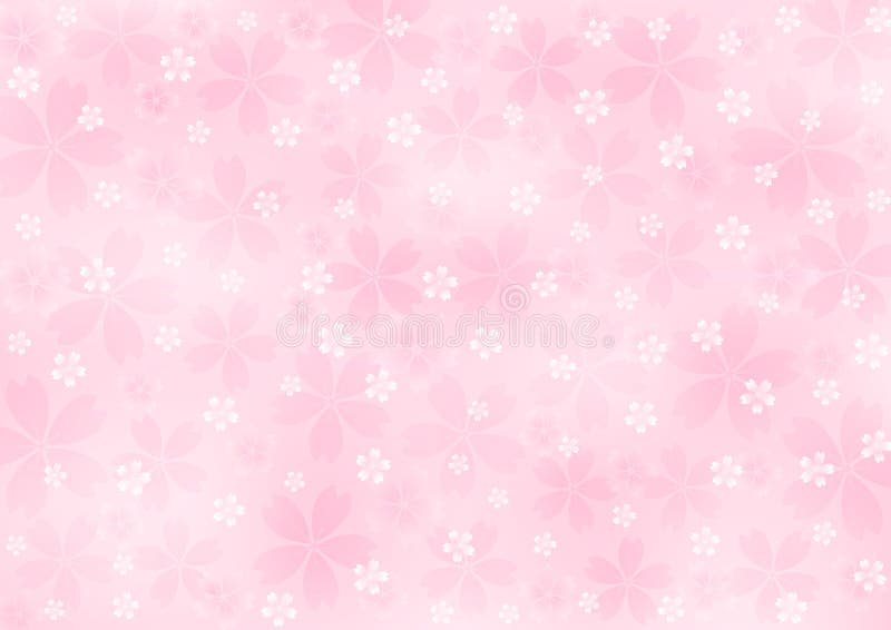 Sömlöst körsbärsmönster i pastells rosa bakgrund stock illustrationer