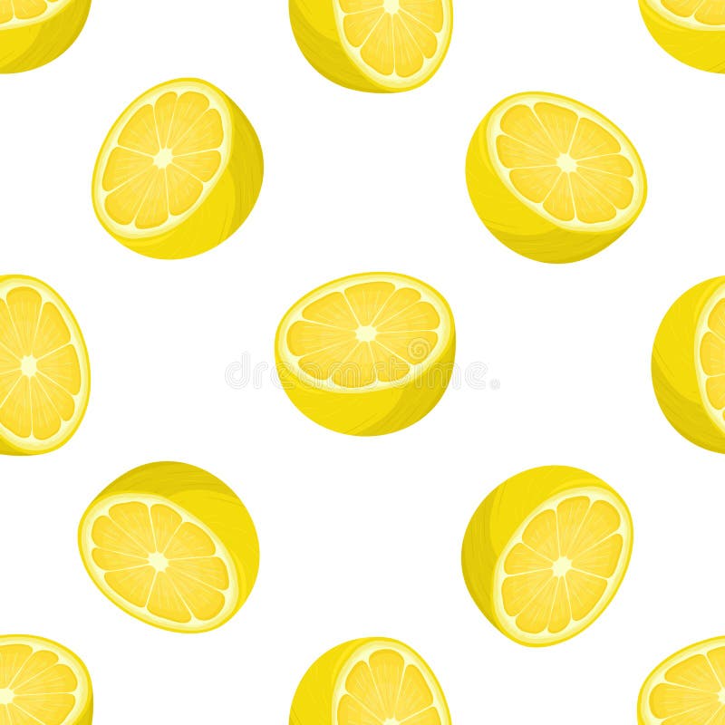 Sömlöst mönster med färsk, grön exotisk halv citronfrukt med vit bakgrund. Sommarfrukt för en hälsosam livsstil. Ekologisk frukt royaltyfri illustrationer