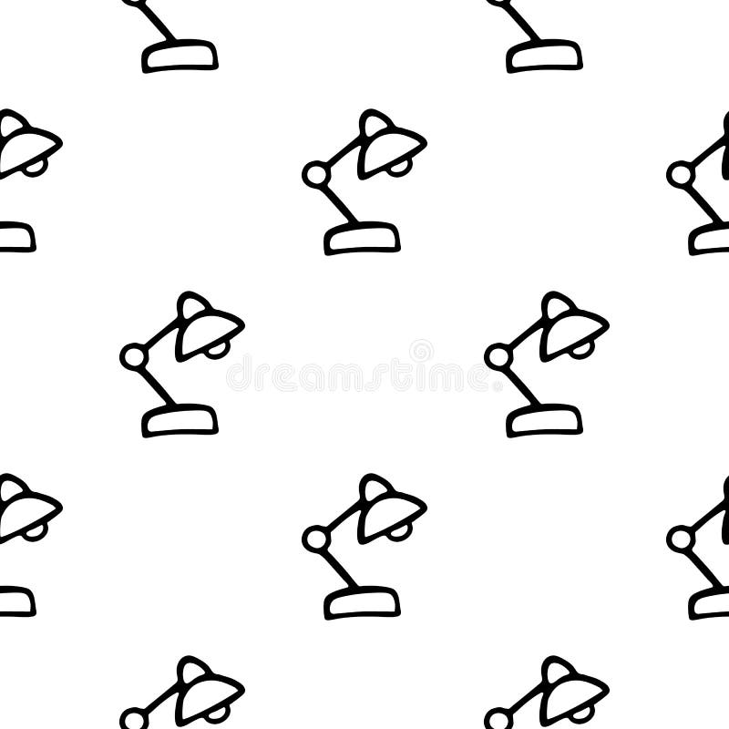 Sömlöst mönster med handritad lykta. vektorillustration med dockningsformat royaltyfri illustrationer