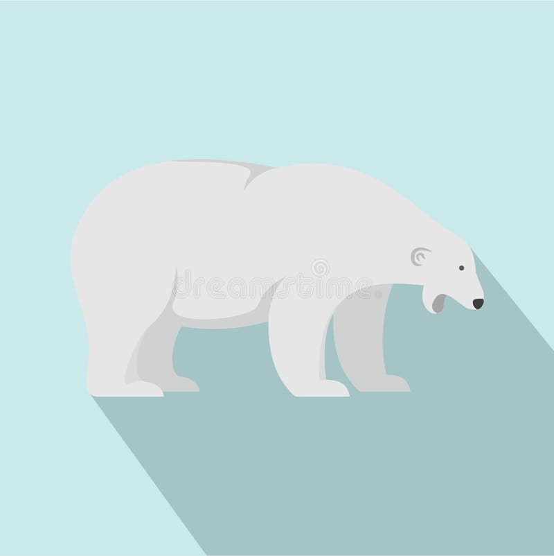 Sömnig isbjörnsymbol, lägenhetstil vektor illustrationer Sömnig isbjörnsymbol, lägenhetstil vektor illustrationer