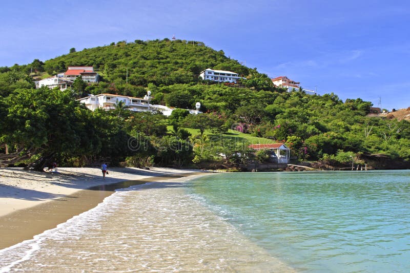 Sörja den tropiska stranden för rouge i Grenada royaltyfri fotografi Sörja den tropiska stranden för rouge i Grenada royaltyfri fotografi