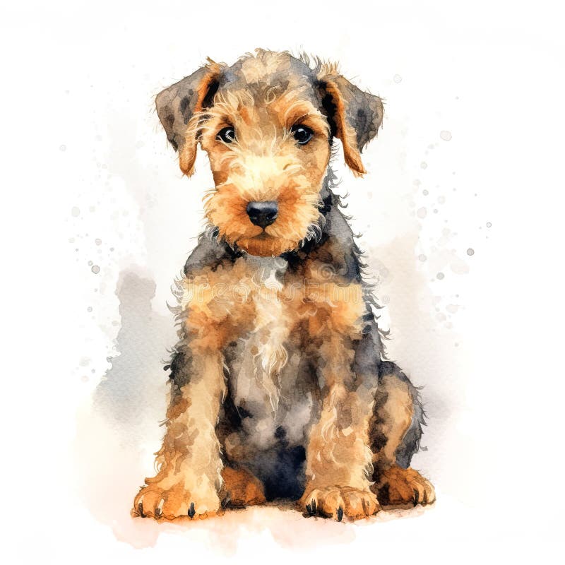 Söt Aredale skräckmarionett isolerat på vit bakgrund. digital illustration av vattenfärg vektor illustrationer