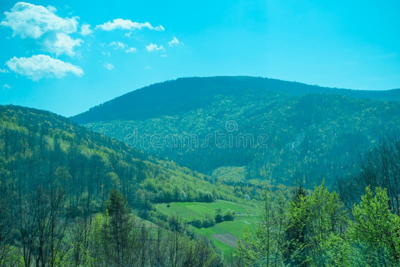 Söt landskapsturism royaltyfria bilder