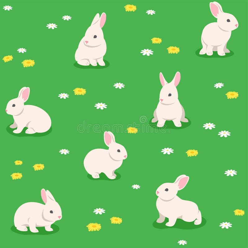 Söta små knivar i vårblommans oskarpa mönster vektor illustrationer