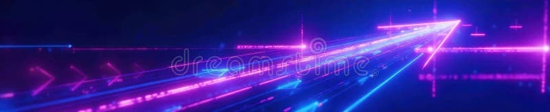 Săgeți albastru albastru abstract neon strălucind vectorul universului albastru al mișcării dinamice vector illustration