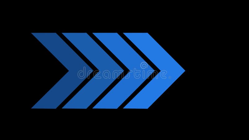 Săgețile concept de pictogramă săgeată semnează cu săgeata de la stânga la dreapta concept de animare cu buclă săgeată la stânga c stock illustration