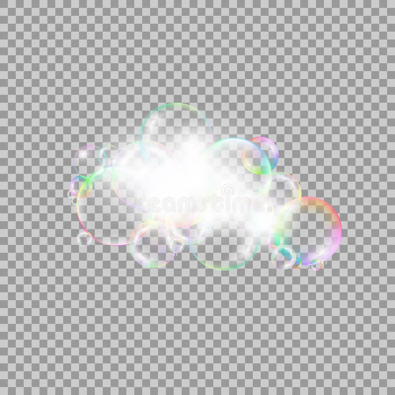 Săpun spumă de baie cu bule royalty free illustration