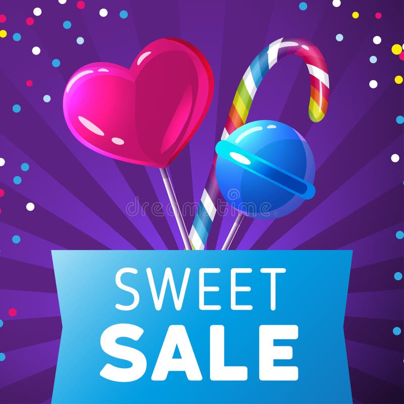 Słodka sprzedaż Dyskontowa oferta royalty ilustracja Słodka sprzedaż Dyskontowa oferta royalty ilustracja