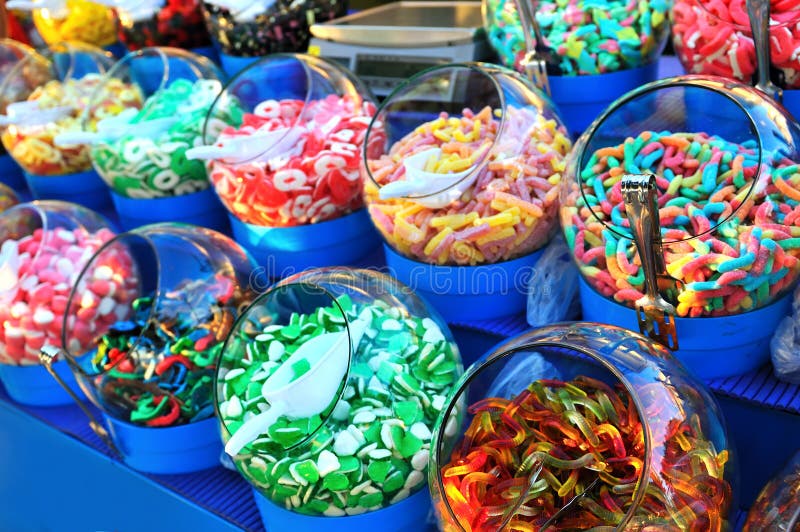 Słodki kolorowy cukierek