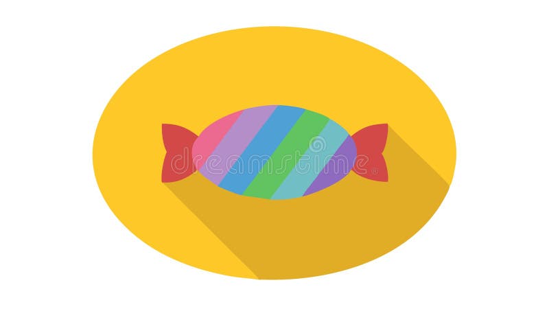 Słodki symbol płaski wektor graficzny Słodki wektor symbolu Generative AI royalty ilustracja