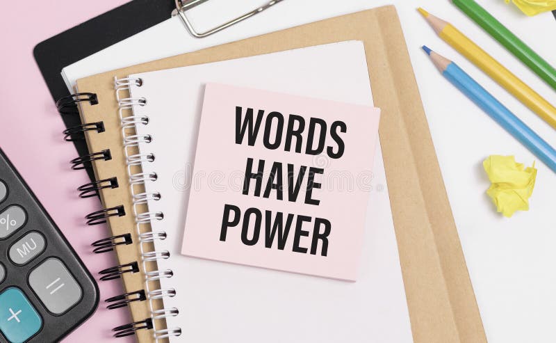 Words Have Power, business motivational inspirational quotes, words typography lettering concept. Words Have Power, business motivational inspirational quotes, words typography lettering concept