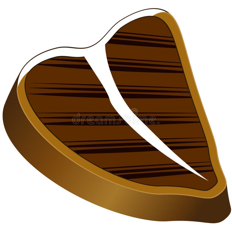 Tbone steak stock illustration. Illustration of peas 8392420