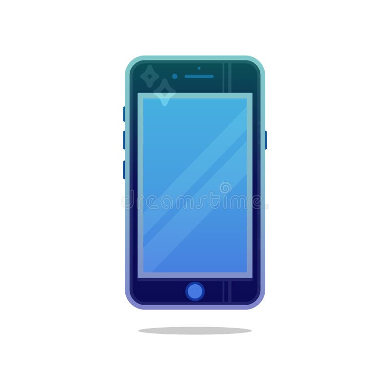 Grey Mobile Phone with Blue Screen Vector Eps10. Smartphone Logo. Classic  Style Smartphone. Mobile Phone Logo or Sign. Illustration de Vecteur -  Illustration du blanc, message: 143885262