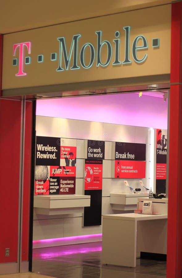 TMobile retail store editorial image. Image of exterior 166378080
