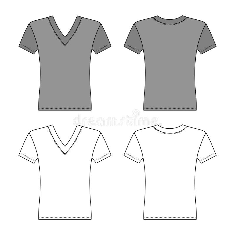Download Men's T Shirt Design Template Pocket Stock Illustrations ...